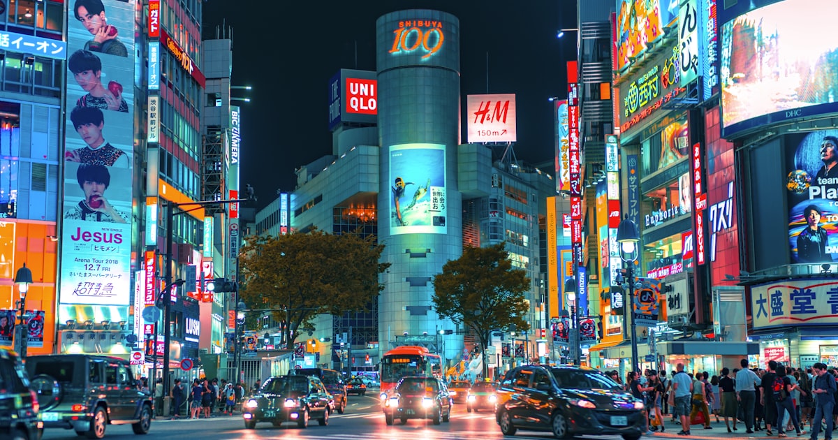 東京の夜のネオン街 シティポップとAORのイメージ